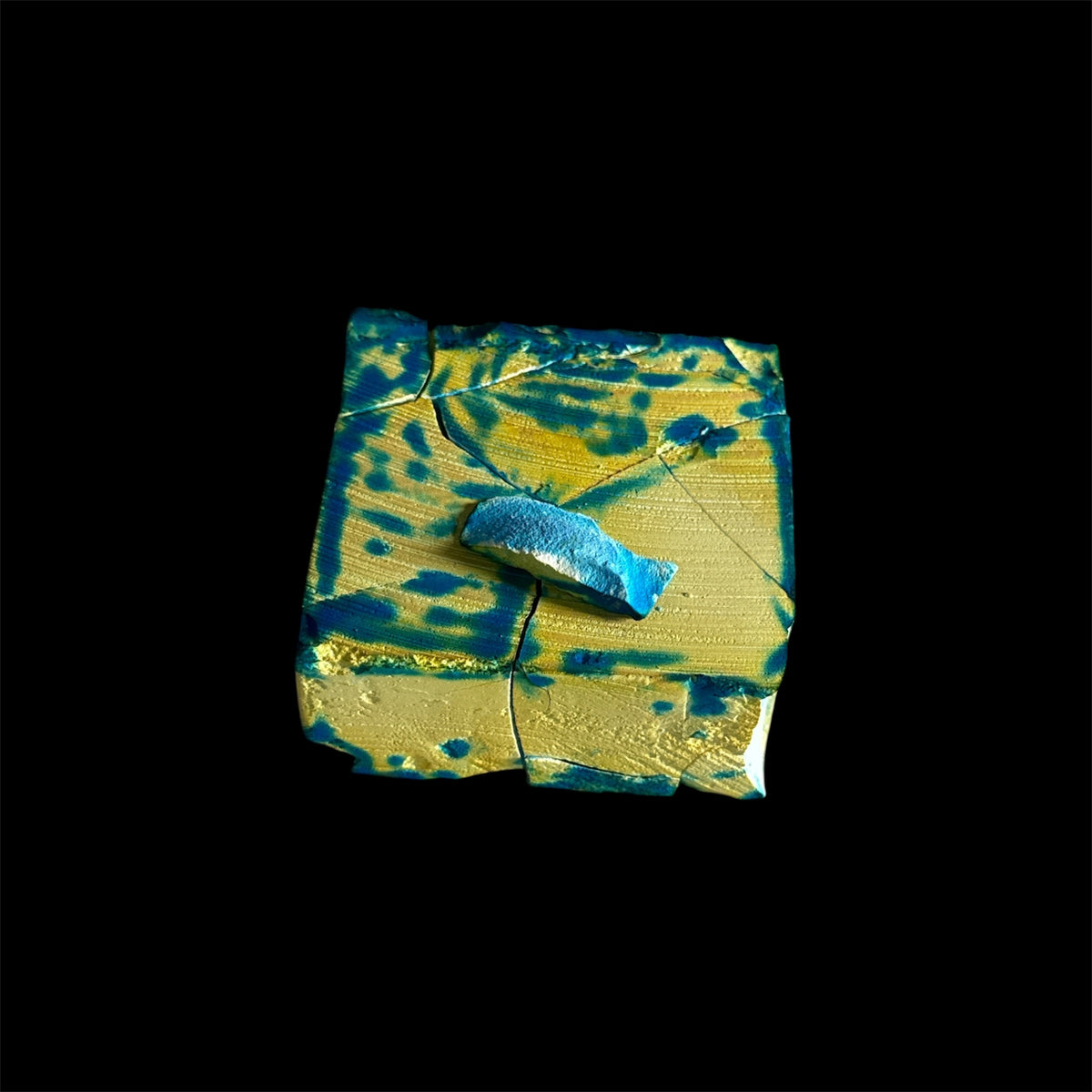 Teal/Blue Dyed Chalk Block