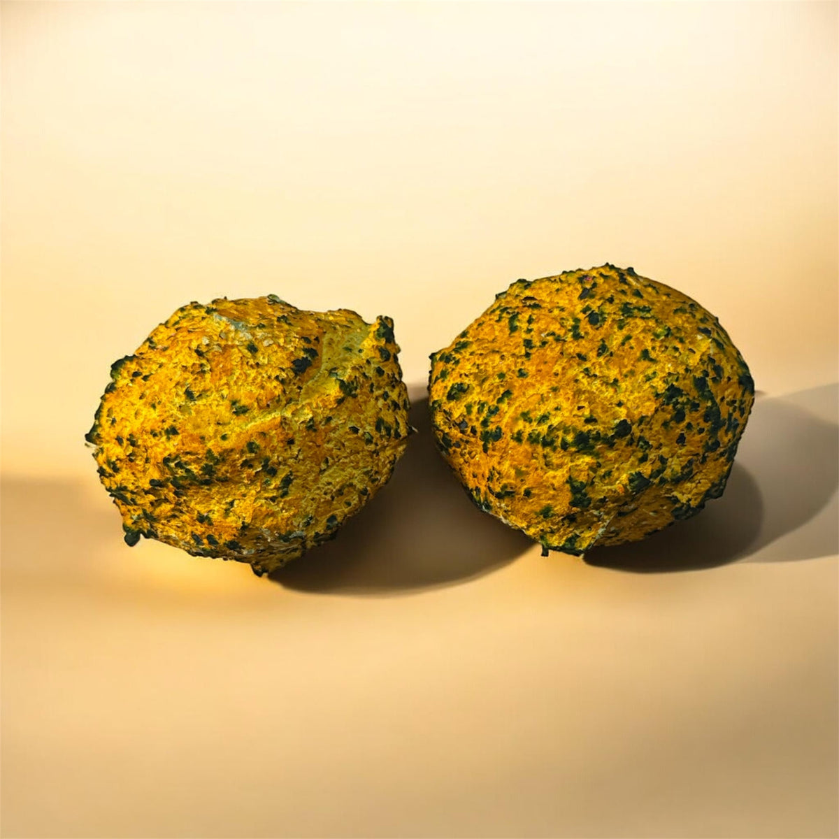 Two (2) Green Crispy Chalk Balls