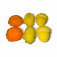 Six (6) Pumpkins, Leaves and Acorns