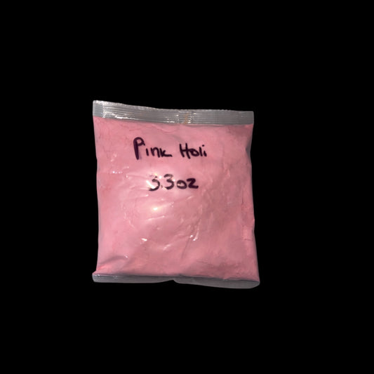 One (1) Bag of Pink 3.3oz (93 grams) Holi Powder