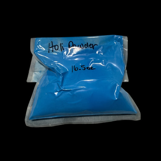 One (1) Bag of Light Blue 16.5oz (467 grams) Holi Powder
