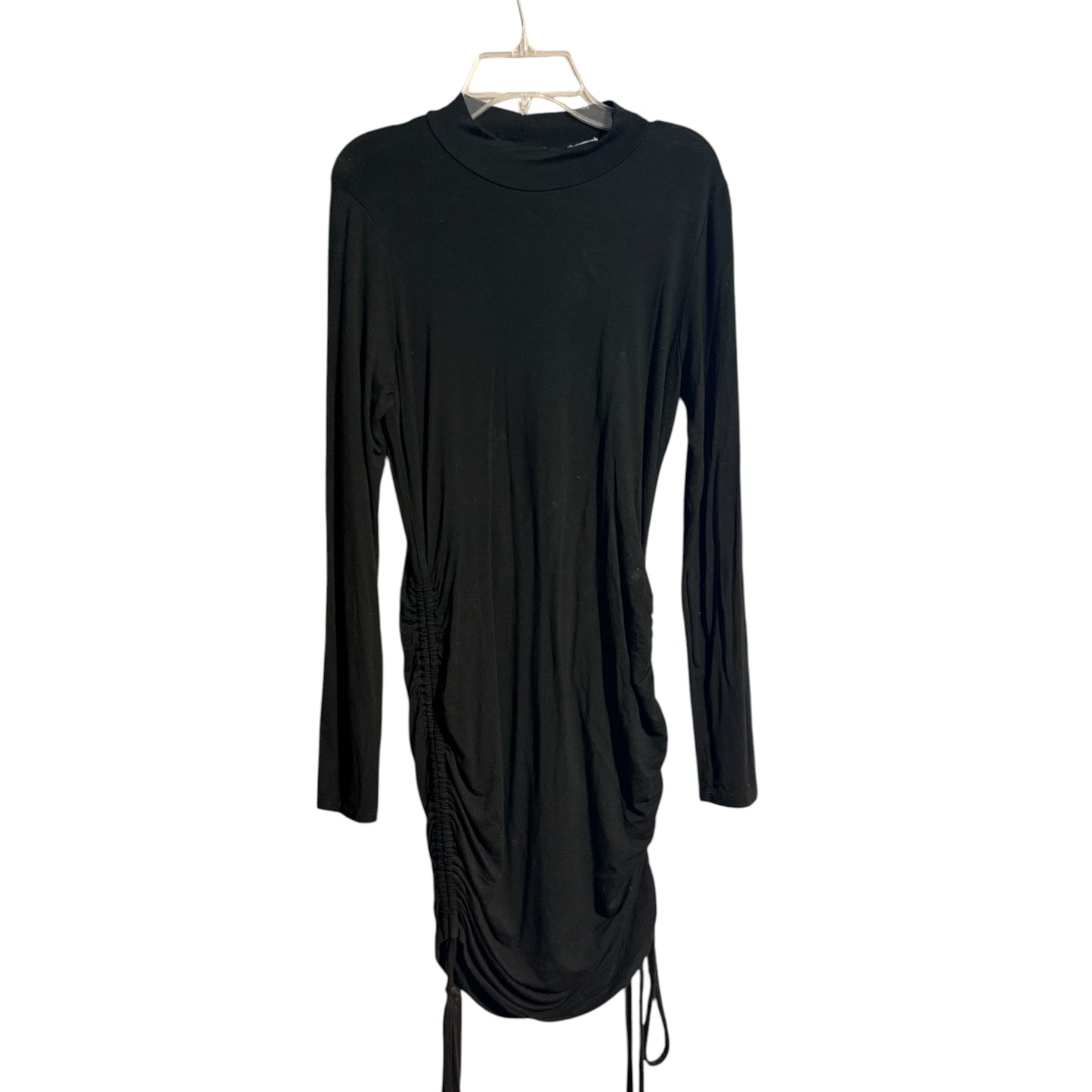 Black Long Sleeve Adjustable Length Dress (Large)