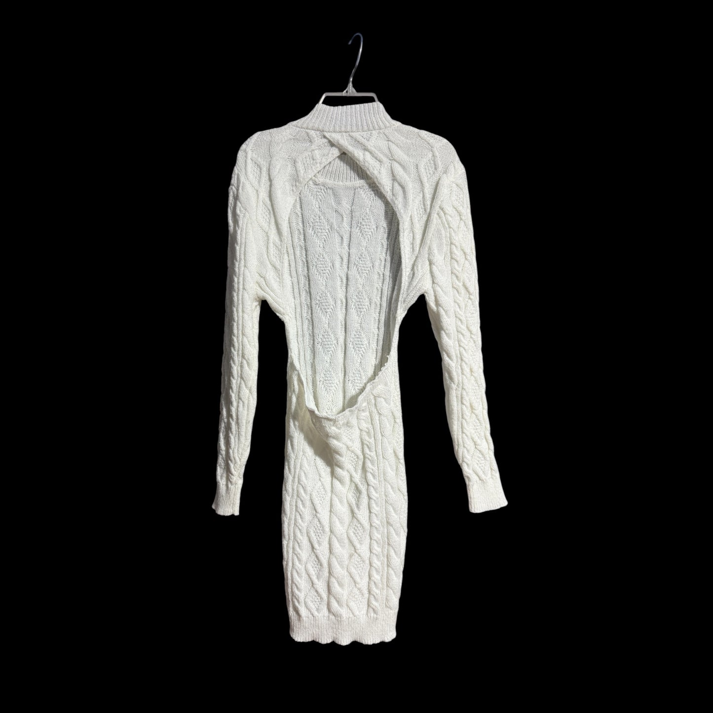 Open Back Sweater Dress (Large)