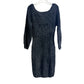 Black Fuzzy Sweater Dress (Large)
