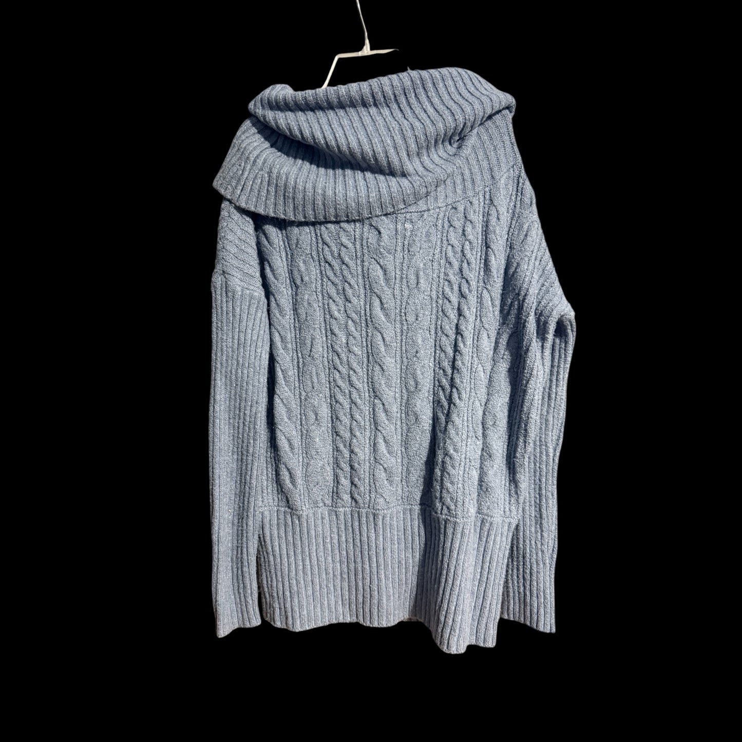 Blue Cable Knit Sweater (Large)