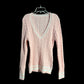 Pink and White Sweater (Large)