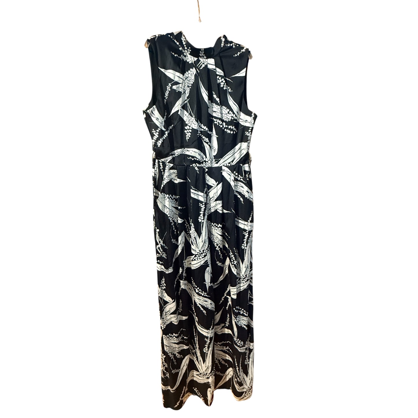 Cutoff Black and White Satin Jumper (Large)