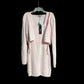 Tags On - Long Sleeve Fuzzy Pink Dress  (Large)