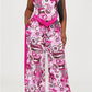 Two Piece Satin Pink Set (Large)