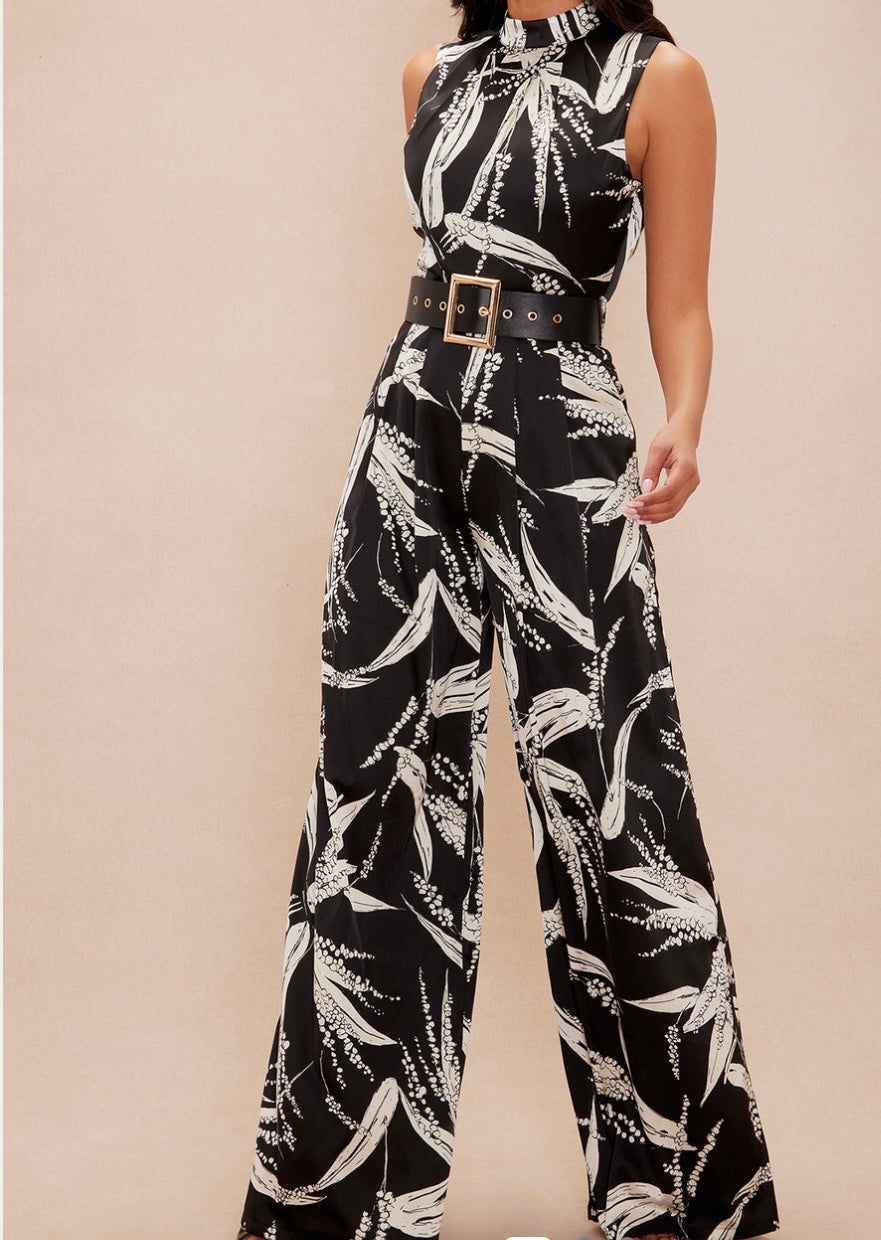 Cutoff Black and White Satin Jumper (Large)