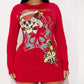 Long Sleeve Ed Hardy Mini Dress (Large Fits like small/medium)