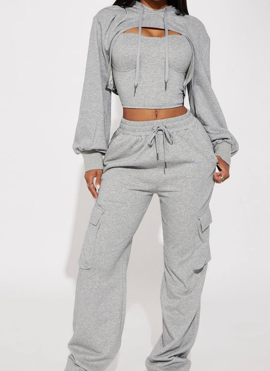Three Piece Sweat Suit (Large)