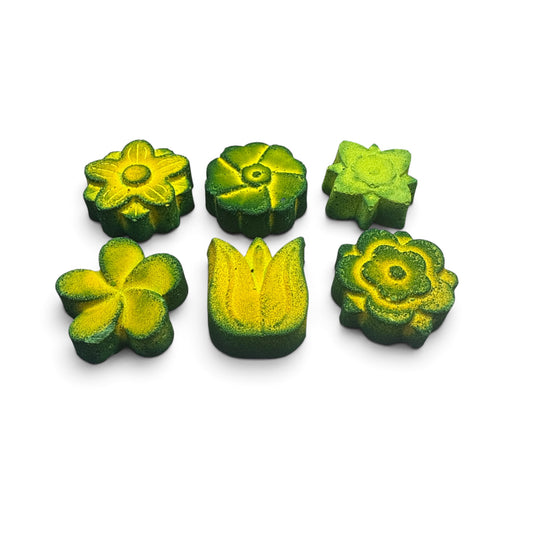 Six (6) Green Flowers