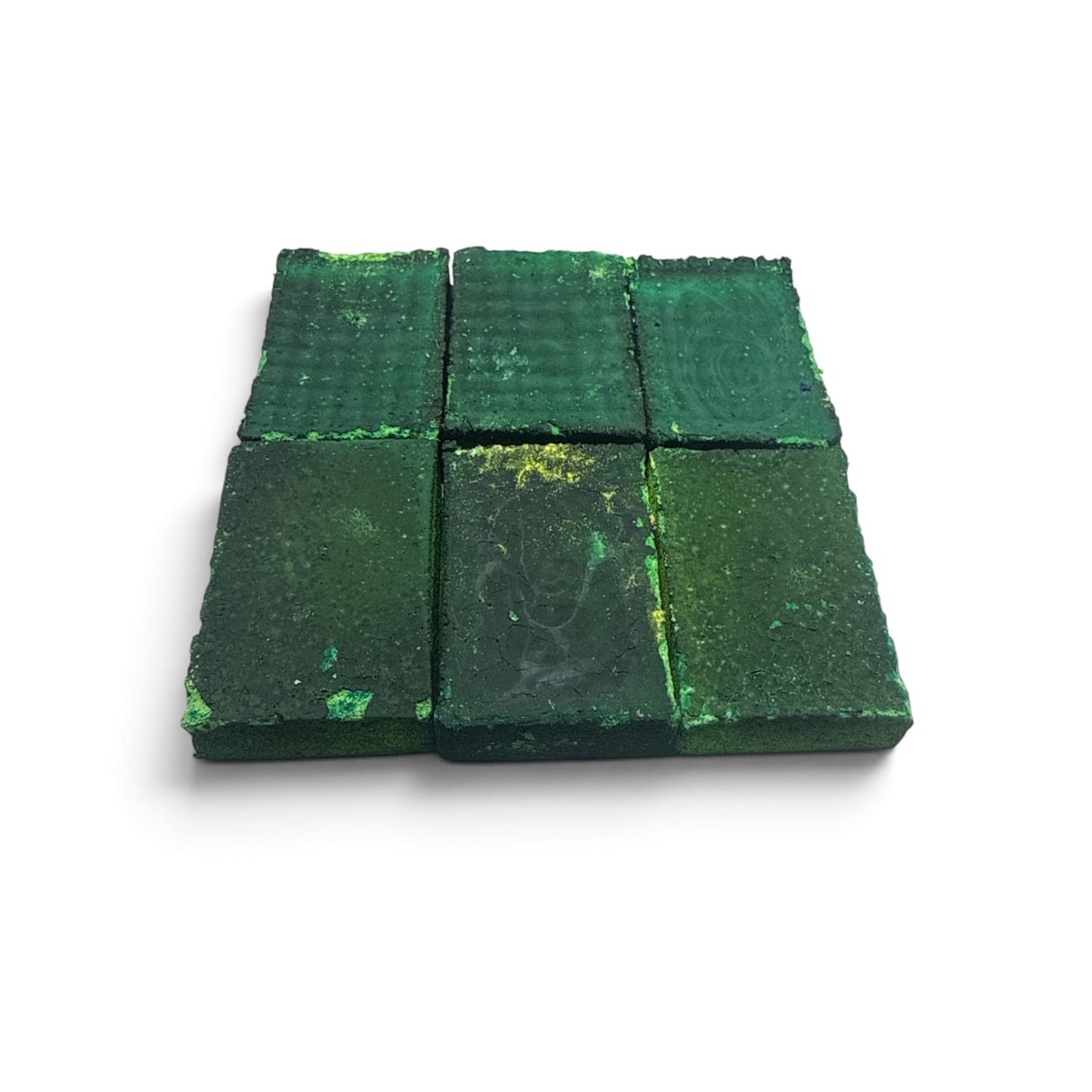 Six (6) Thin Green Rectangles