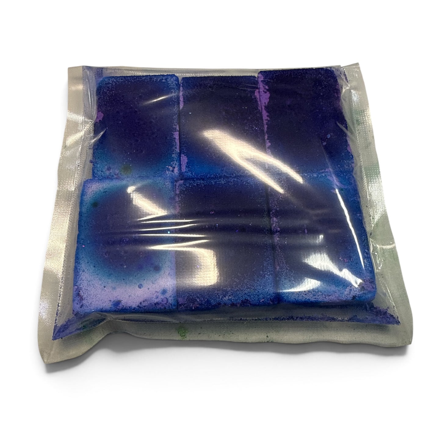 Six (6) Thin Purple and Blue Rectangles