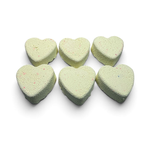 Six (6) Yellow Hearts