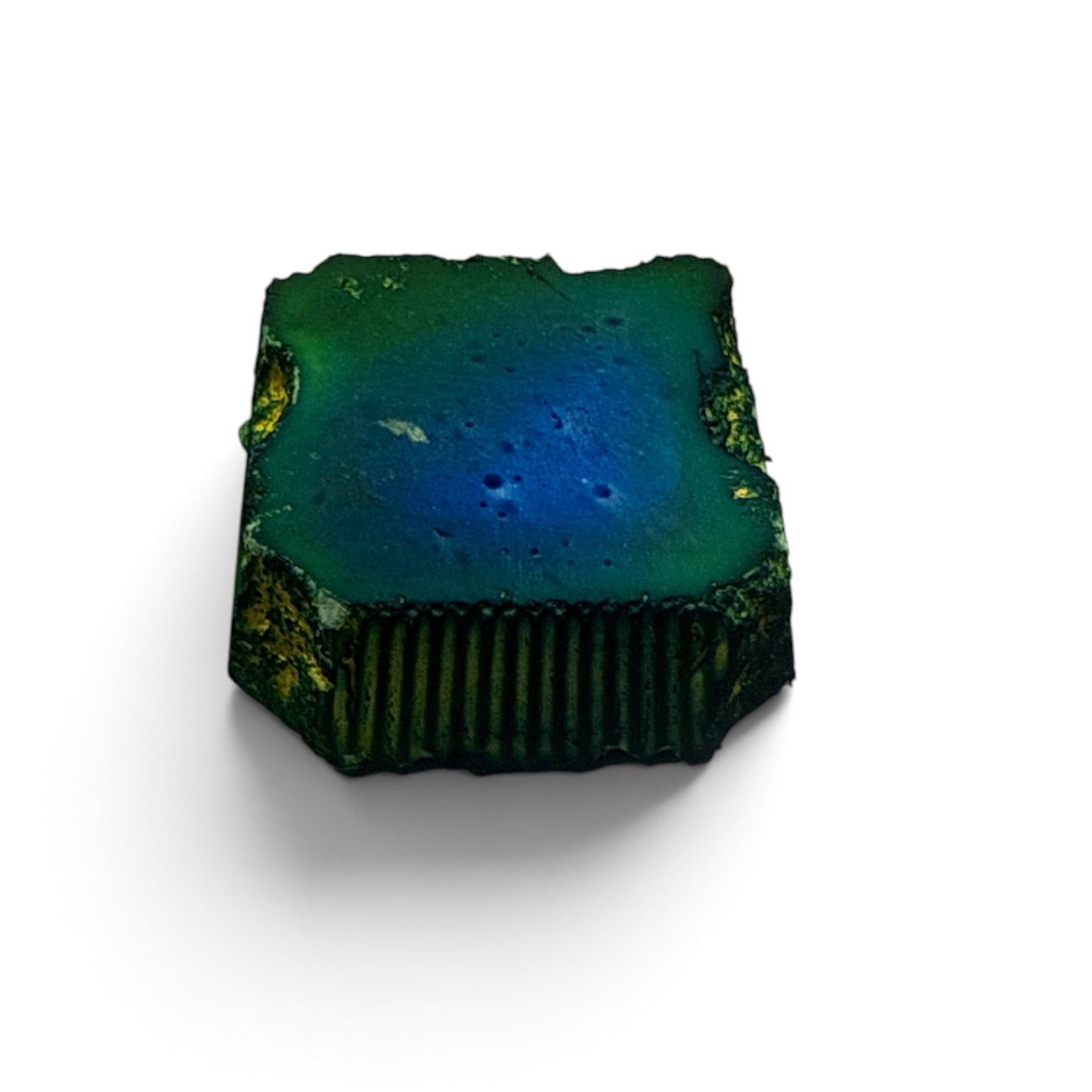 One (1) Small Blue and Green Block