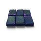 Six (6) Purple Thin Rectangles