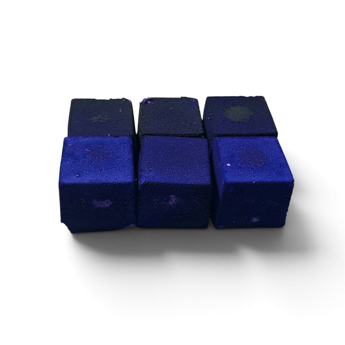 Six (6) Purple Cubes