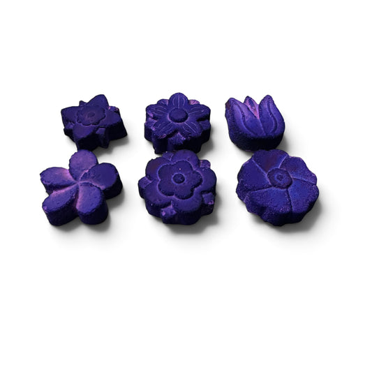 Six (6) Purple Flowers
