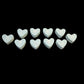Ten (10) Mini Hearts
