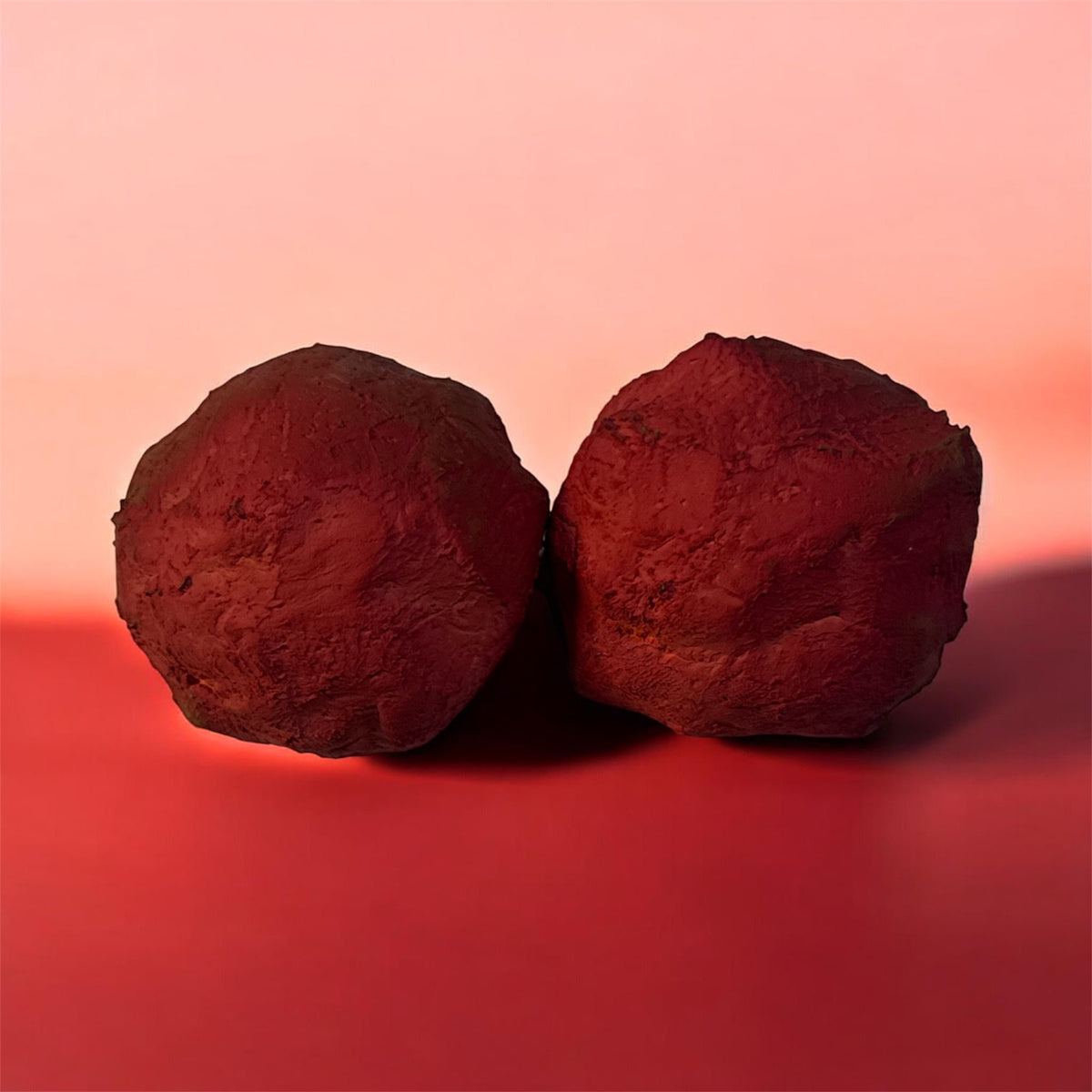 Two (2) Red Crispy Chalk Balls